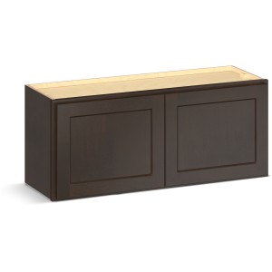 RELIABILT Parkstone II Wall Cabinet, Espresso Stained, 36" W, 2 Doors, Fully Assembled - 641400 | Lowe's Pro Supply